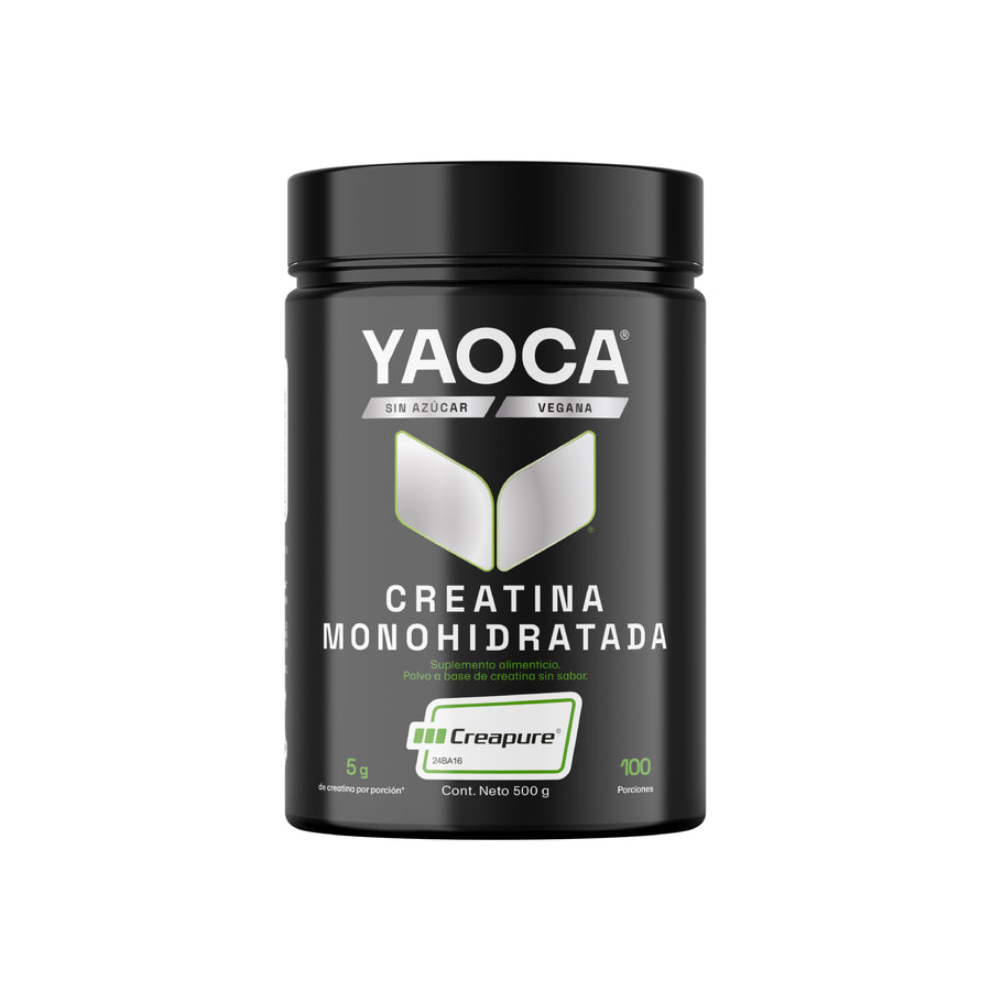 Frasco oficial Yaoca Creatina Monohidratada Creapure®, 500 g