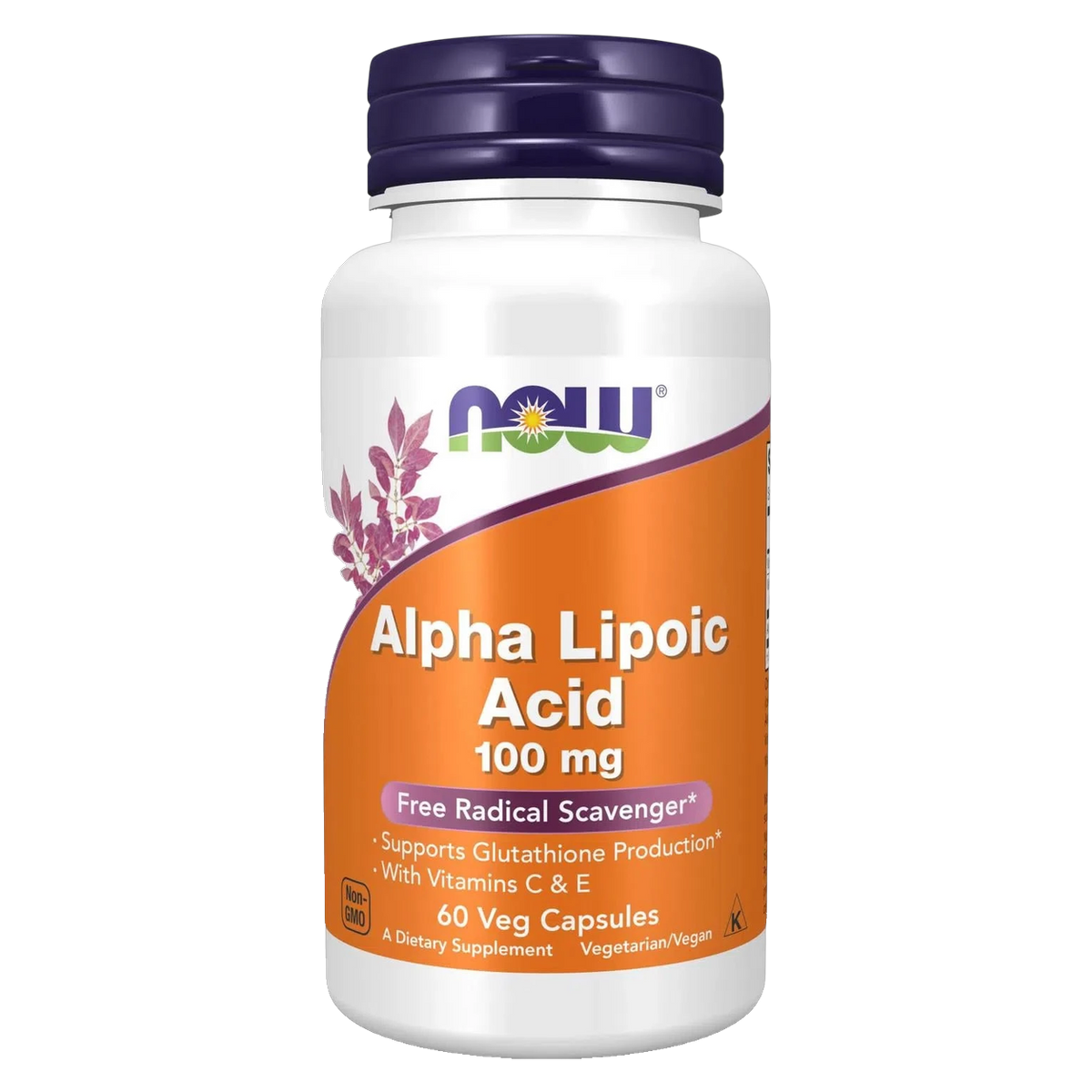Ácido alfa-lipoico, 60 cápsulas, 100 mg por cápsula