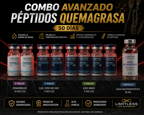Combo Avanzado Péptidos Quemagrasa · 50 Días