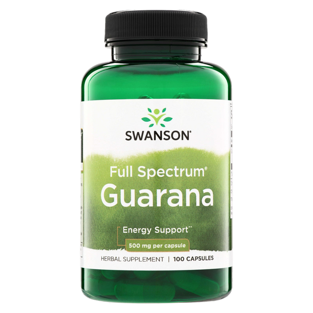 Guaraná, 100 cápsulas, 500 mg por cápsula
