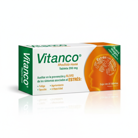 30 Cápsulas con 200mg de Rhodiola Rosea - Vitanco
