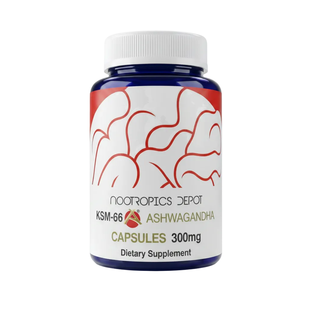 180 Cápsulas de Ashwagandha  KSM-66 - Nootropics Depot
