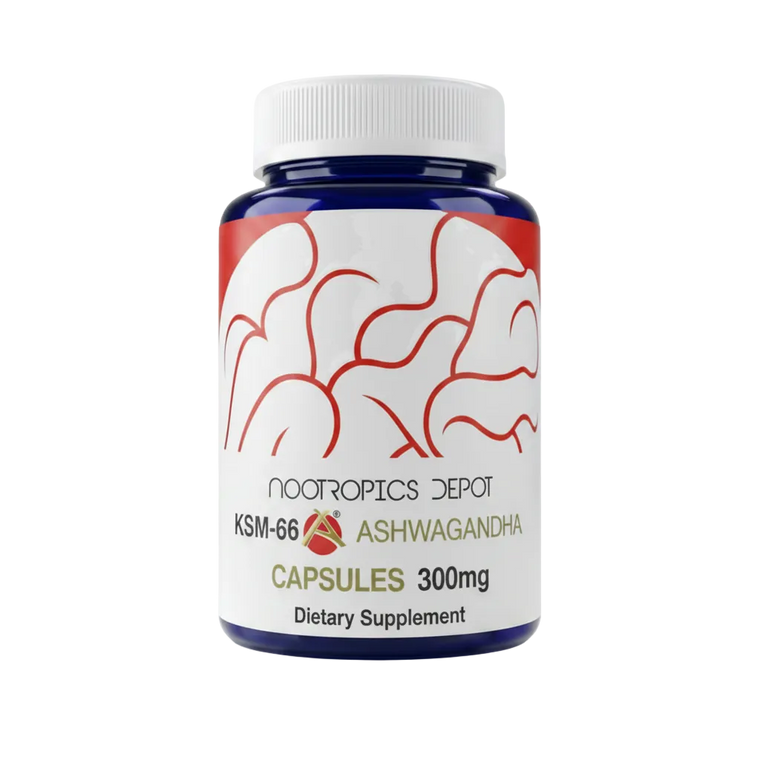 180 Cápsulas de Ashwagandha  KSM-66 - Nootropics Depot