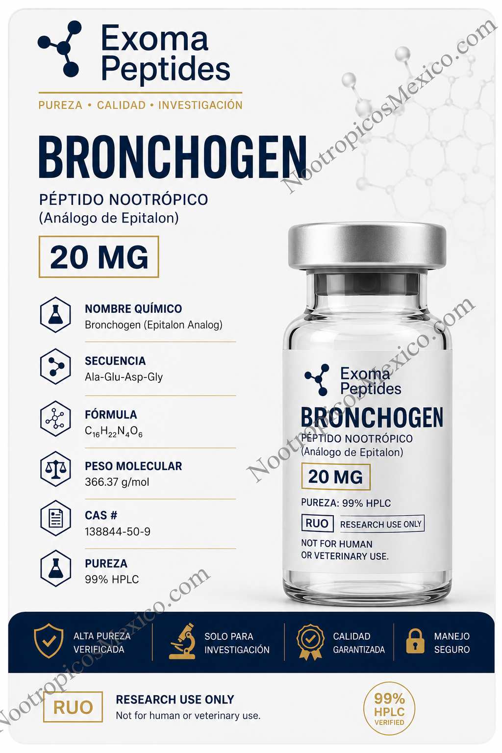 Bronchogen vial 20mg – Exoma Peptides