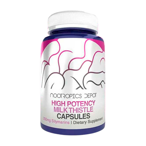 High Potency Milk Thistle Cápsulas 200mg Silymarins – Nootropics Depot
