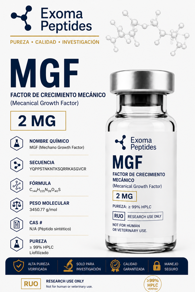 MGF vial 2mg – Exoma Peptides