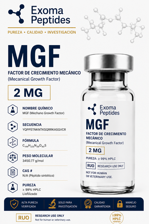 MGF vial 2mg – Exoma Peptides