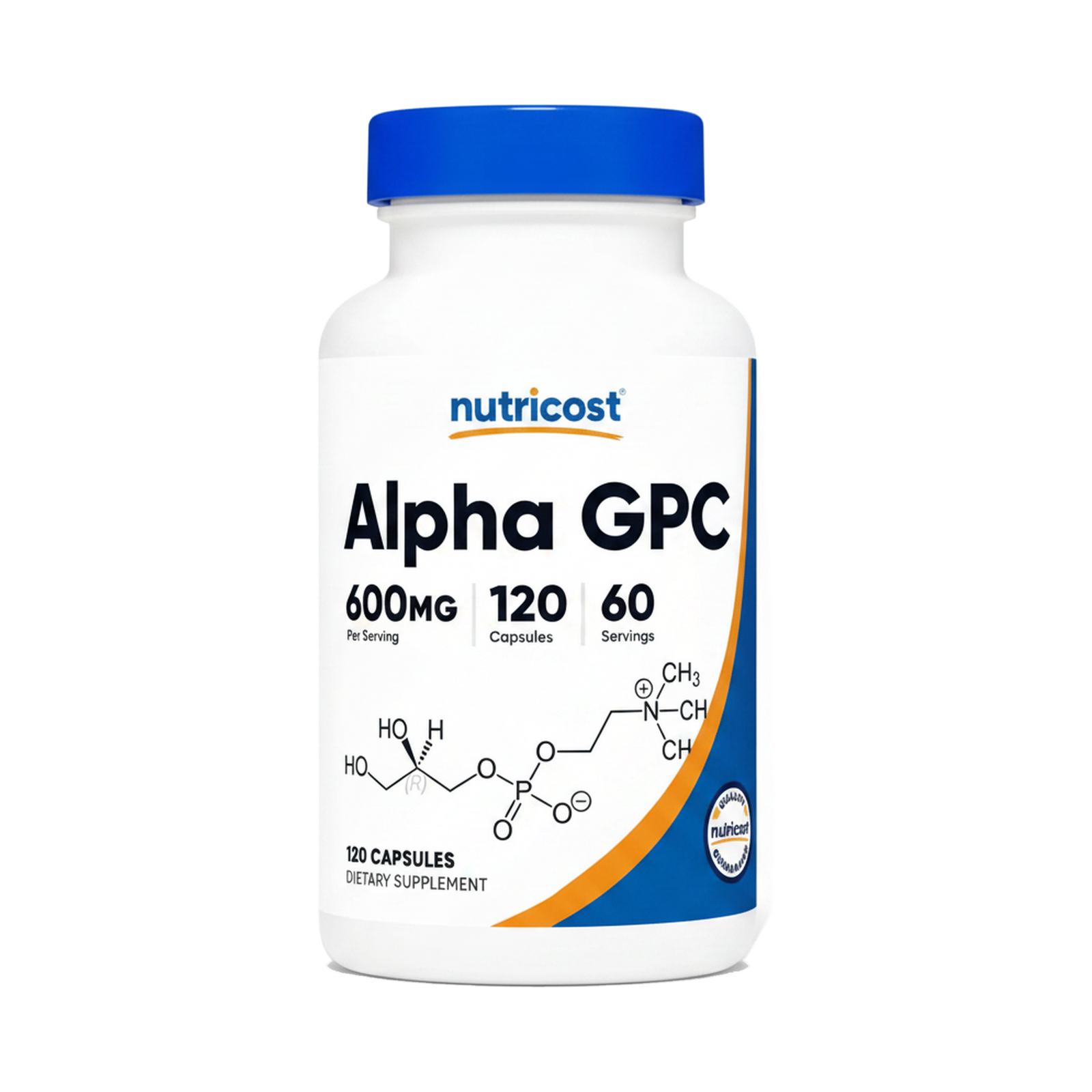 120 Cápsulas de Alpha Gpc NUTRICOST