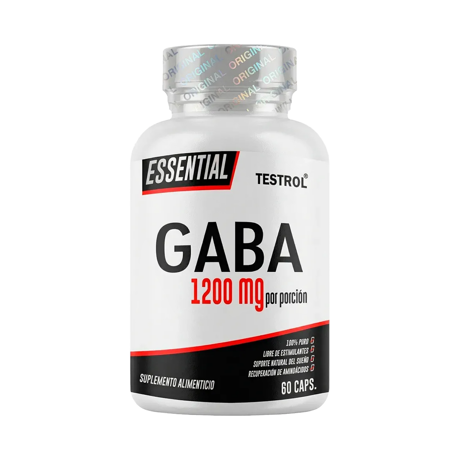 GABA 1200mg 60 cápsulas – Essential Testrol