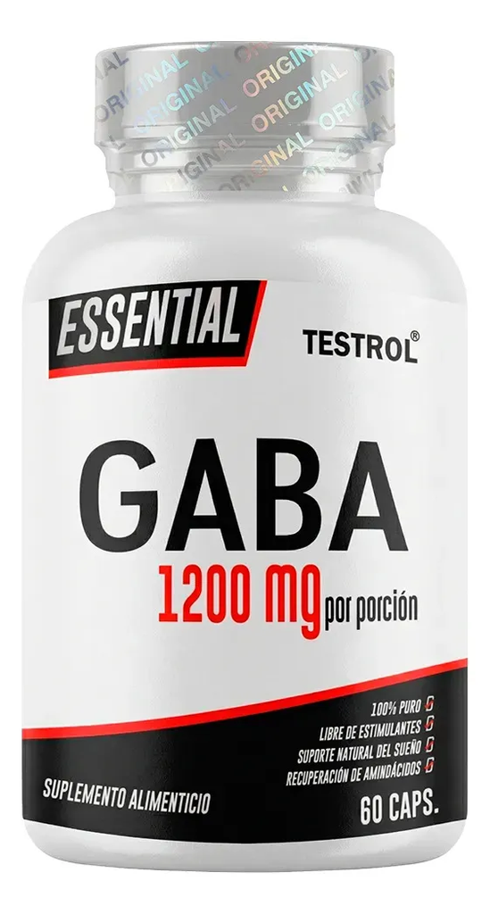 GABA 1200mg 60 cápsulas – Essential Testrol