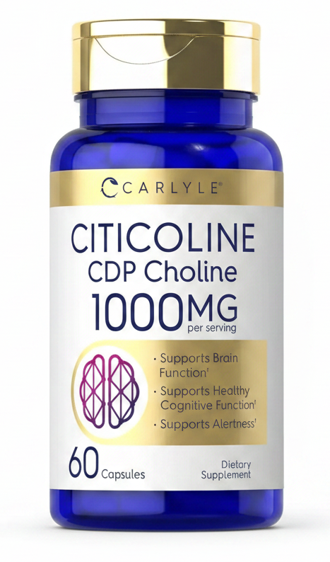 Citicolina CDP Choline 1000 mg · 60 Cápsulas · Carlyle · Extra Strength