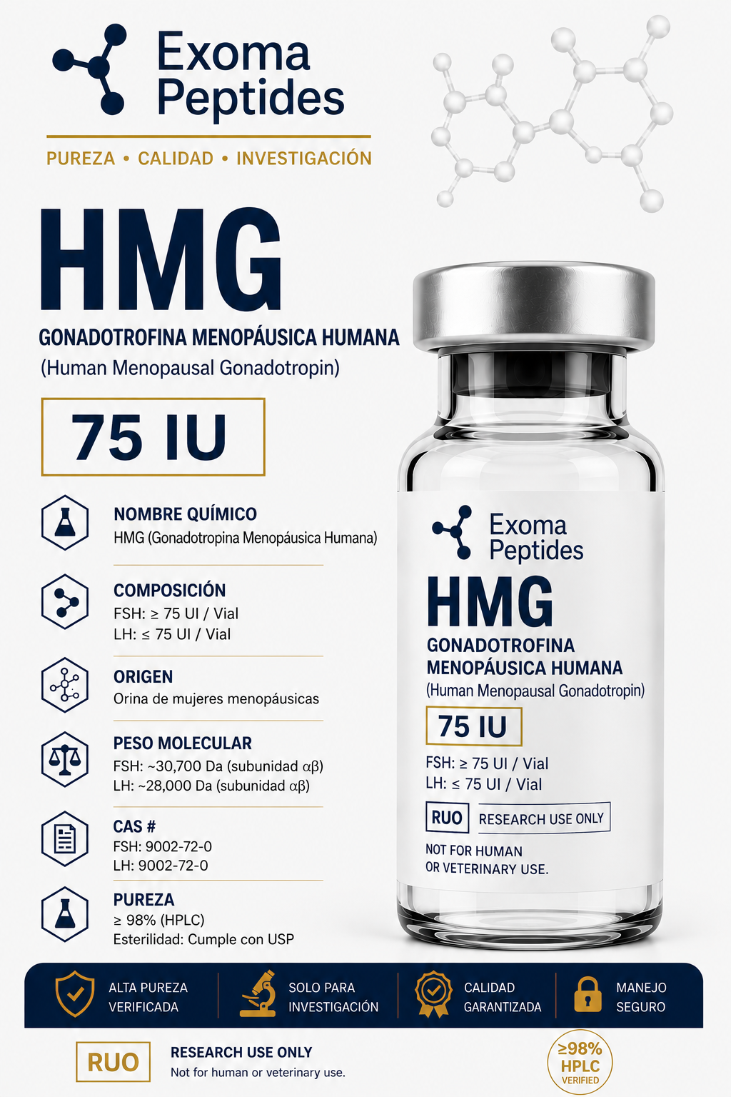 HMG 75 IU – Exoma Peptides