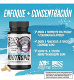 Work Vibes Nootropic · 60 Cápsulas · Tasty Gains · Memoria + Enfoque