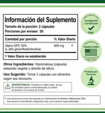 Alpha-GPC 300 mg · 60 Cápsulas · Double Wood Supplements · Fórmula Avanzada Memoria
