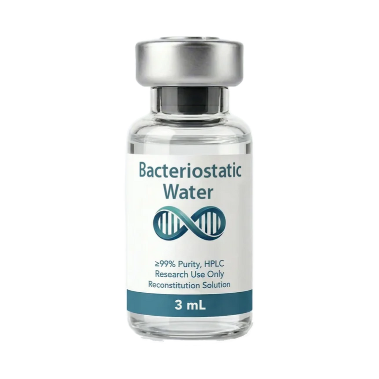 Bacteriostatic Water 3mL – Solución de Reconstitución – Research Use Only