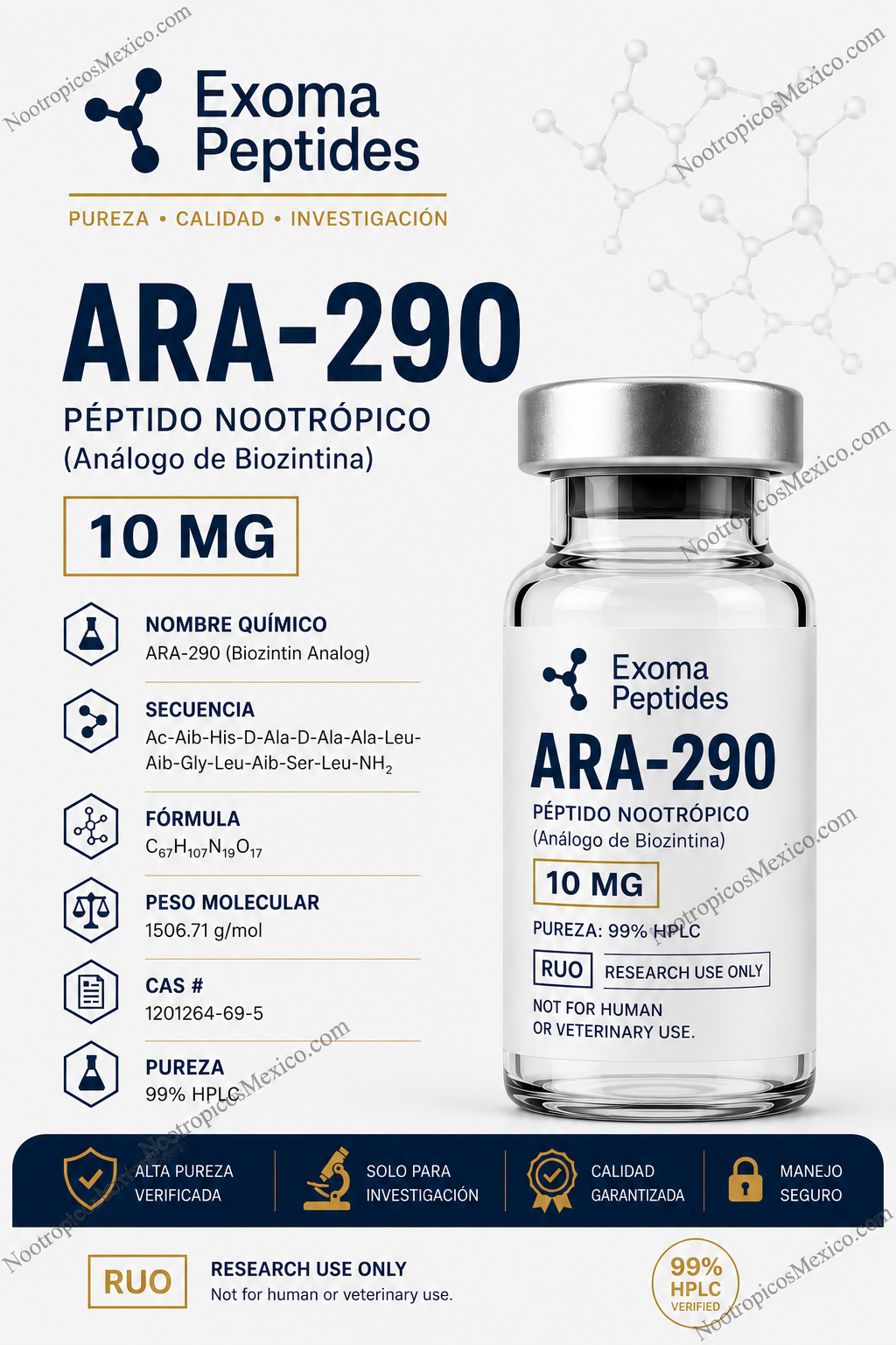 ARA-290 vial 10mg – Exoma Peptides
