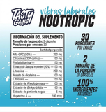 Work Vibes Nootropic · 60 Cápsulas · Tasty Gains · Memoria + Enfoque
