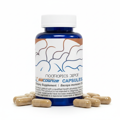 120 Cápsulas de Bacopa Monnieri con 300mg - Nootropics Depot