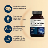Citicolina 500 mg · 120 Cápsulas · NatureBell · CDP Colina + Tirosina