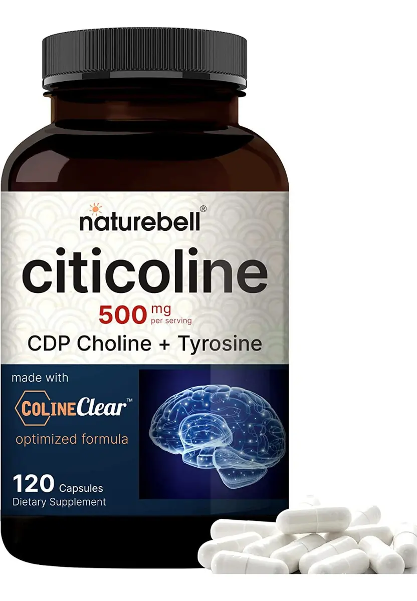 Citicolina 500 mg · 120 Cápsulas · NatureBell · CDP Colina + Tirosina