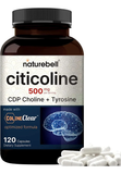 Citicolina 500 mg · 120 Cápsulas · NatureBell · CDP Colina + Tirosina