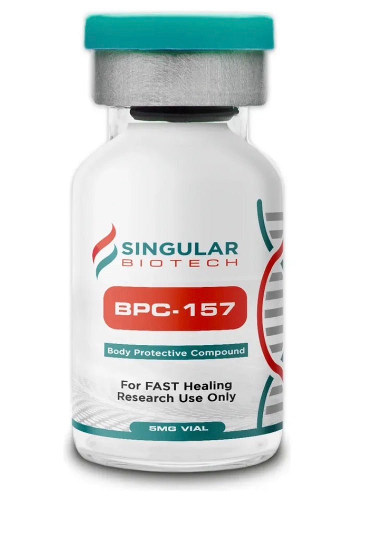 BPC-157 · 5mg Vial · Singular Biotech · Body Protective Compound Con Aplicador Listo Para Usarlo