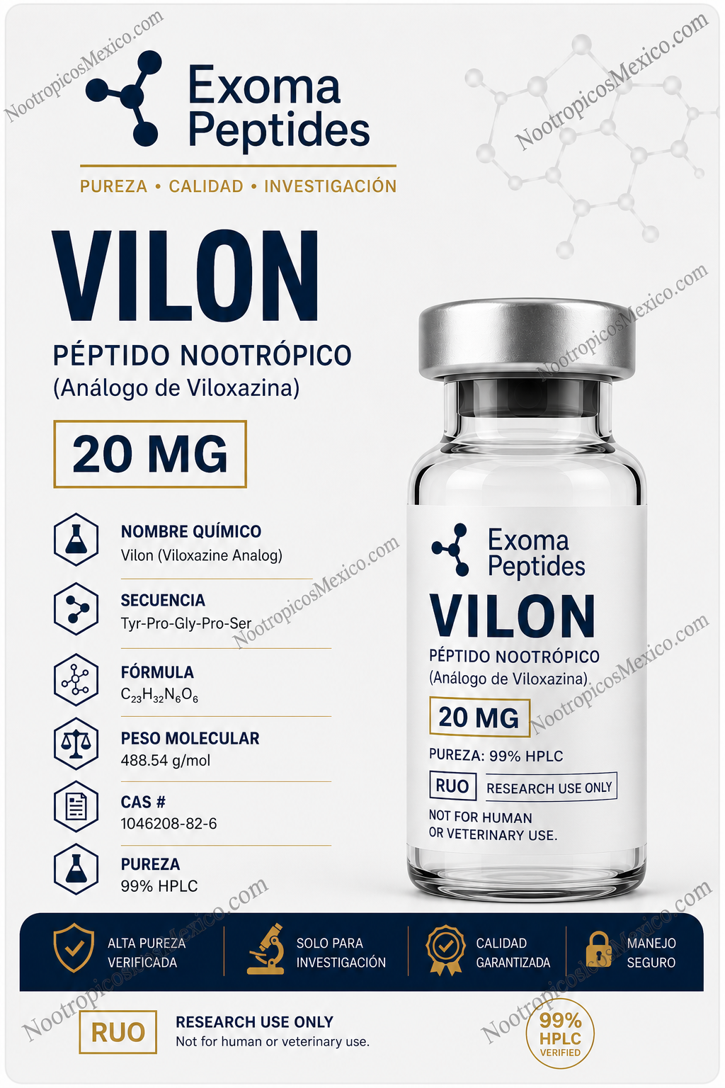 Vilon vial 20mg – Exoma Peptides