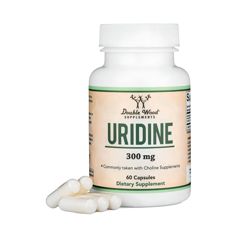 Uridine 300 mg · 60 Cápsulas · Double Wood Supplements · Uridina 5'-Monofosfato