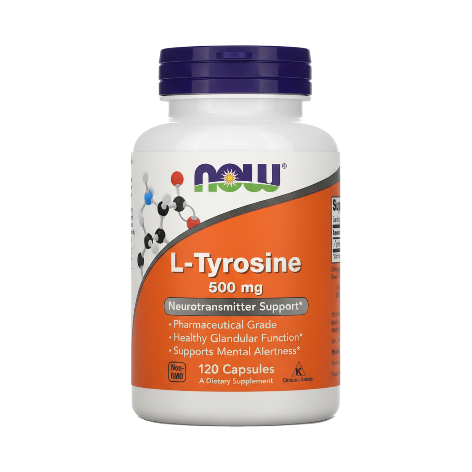 120 Cápsulas con 500mg de L-Tirosina - Now Foods