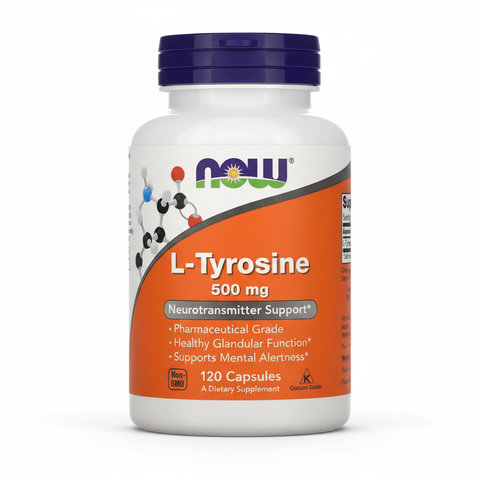 120 Cápsulas con 500mg de L-Tirosina - Now Foods