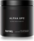 Alpha GPC Ultra High Purity · 600 mg · 120 Cápsulas Vegetarianas · Toniiq