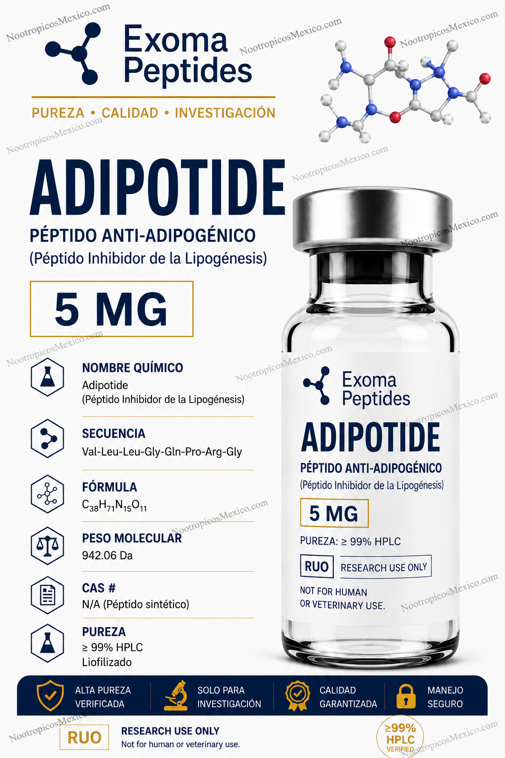 Adipotide vial 5mg – Exoma Peptides