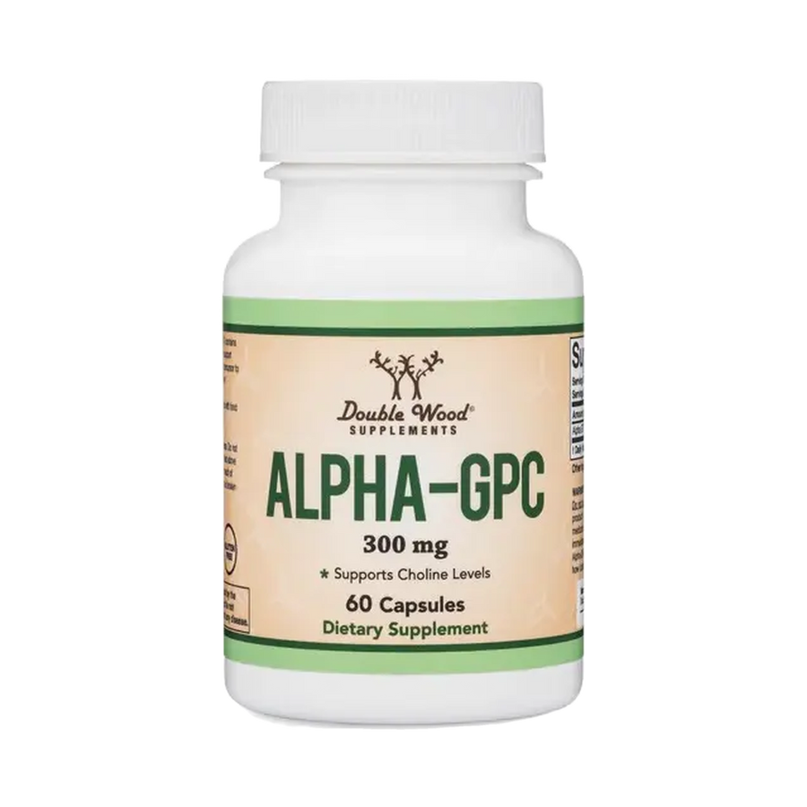 Alpha-GPC 300 mg · 60 Cápsulas · Double Wood Supplements