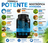 Nootrópico 11-EN-1 · 1321 mg · 60 Cápsulas · Medchoice · Sin Cafeína