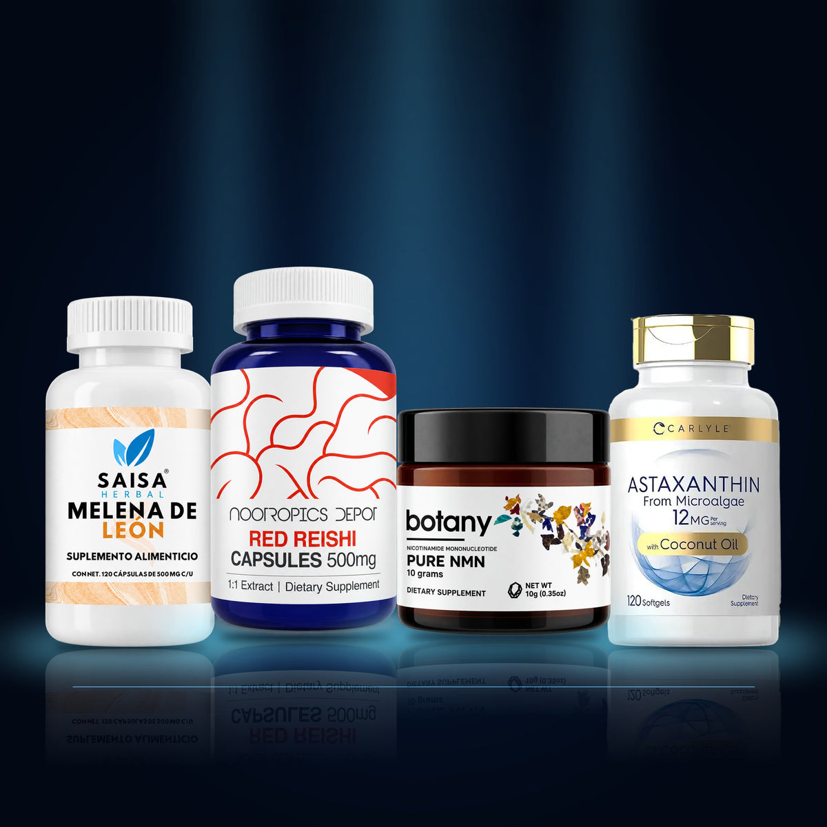 Longevidad Cognitiva · Set de 4 productos – Nootrópicos México
