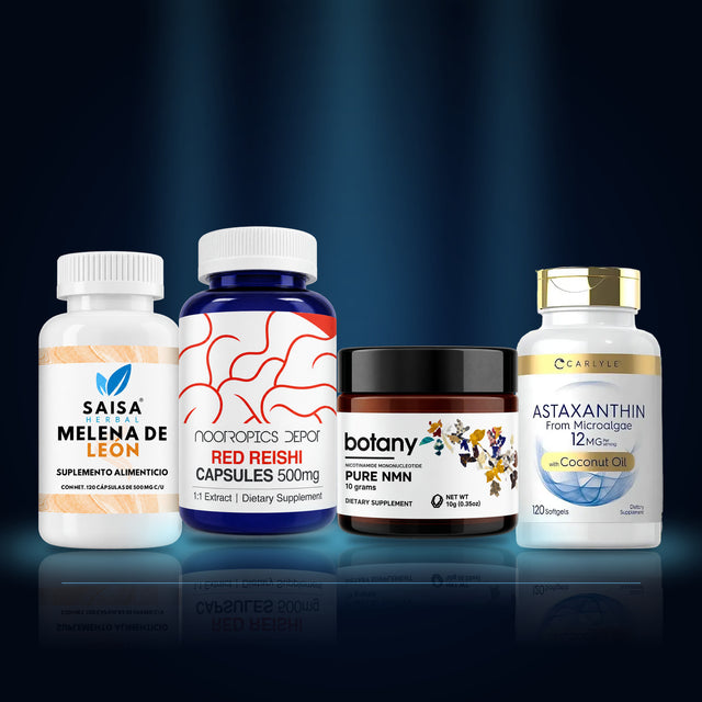 Longevidad Cognitiva · Set de 4 productos – Nootrópicos México