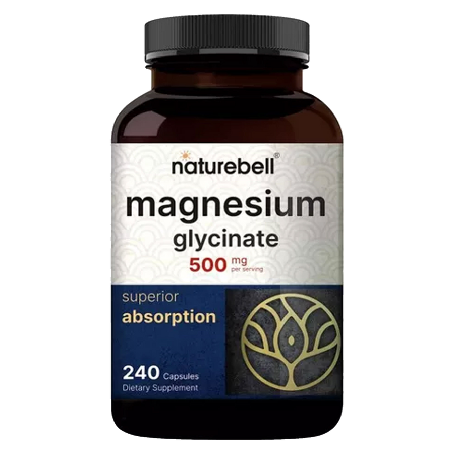 Magnesio glicinato, 240 cápsulas, 500 mg por porción