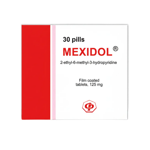 Mexidol (Emoxipina) Pastillas 125mg (x30) | Neuroprotector Ruso – Pharma
