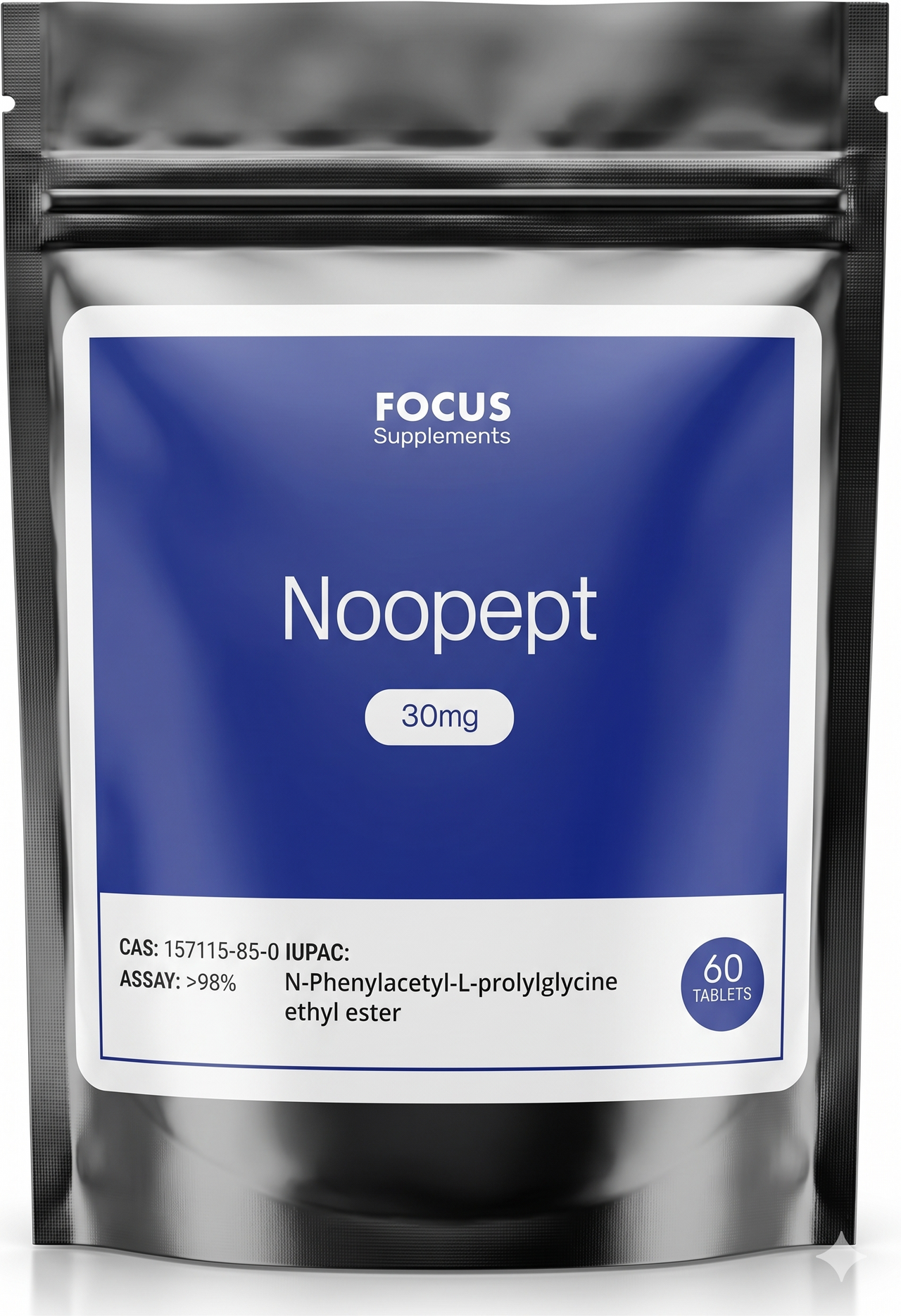 60 Píldoras con 30mg de Noopept - Focus Supplements