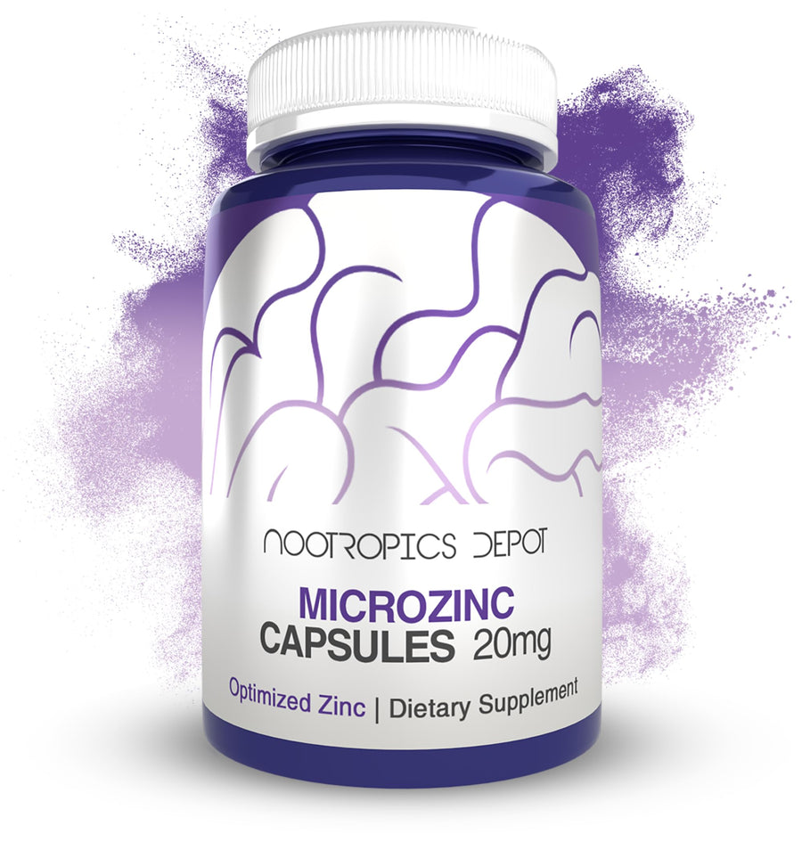 MicroZinc, 20 mg por cápsula, 90 cápsulas – Nootropics Depot