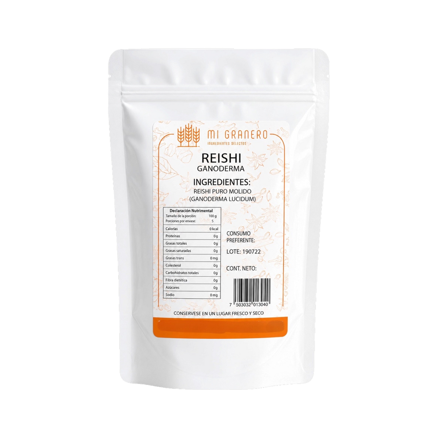 Reishi Ganoderma en polvo, 500 g – Mi Granero