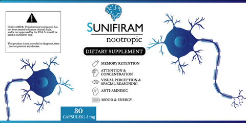 30 Cápsulas de Sunifiram con 5mg c/u