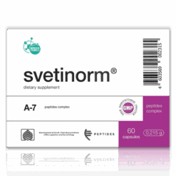 Svetinorm Cápsulas 200mg (x60) | Biorregulador de Hígado y Metabolismo Lipídico – Khavinson