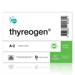 Thyreogen Cápsulas 200mg (x60) | Biorregulador de Tiroides y Función Tiroidea – Khavinson