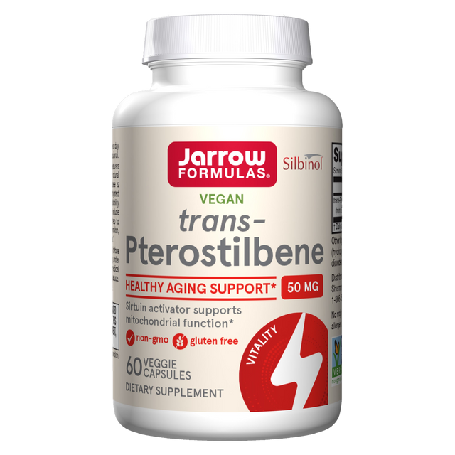 Trans-pterostilbeno, 60 cápsulas, 50 mg por cápsula