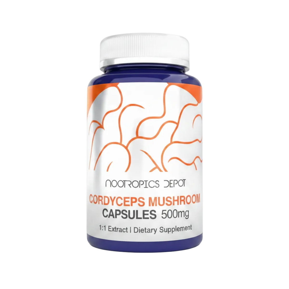 Cordyceps militaris 500 mg · 60 Cápsulas – Nootropics Depot