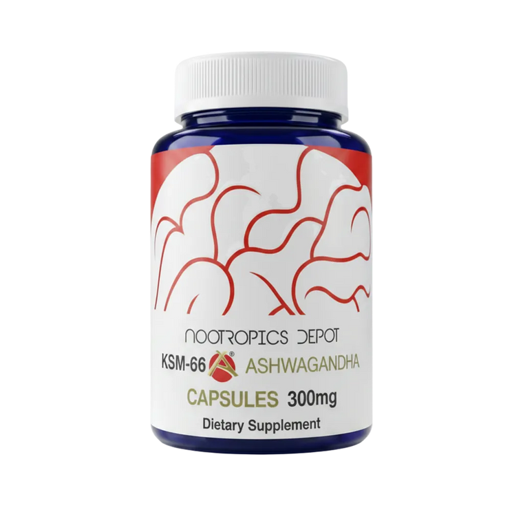 Ashwagandha KSM-66® 300 mg · 180 Cápsulas – Nootropics Depot
