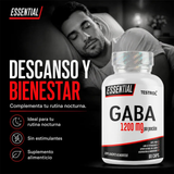 GABA 1200mg 60 cápsulas – Essential Testrol