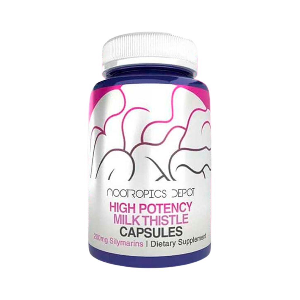 High Potency Milk Thistle Cápsulas 200mg Silymarins – Nootropics Depot