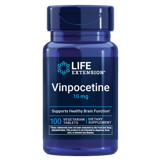 Vinpocetina, 100 tabletas, 10 mg por tableta